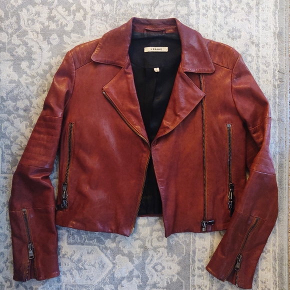 J BRAND LEATHER JACKET - Picture 4 of 8